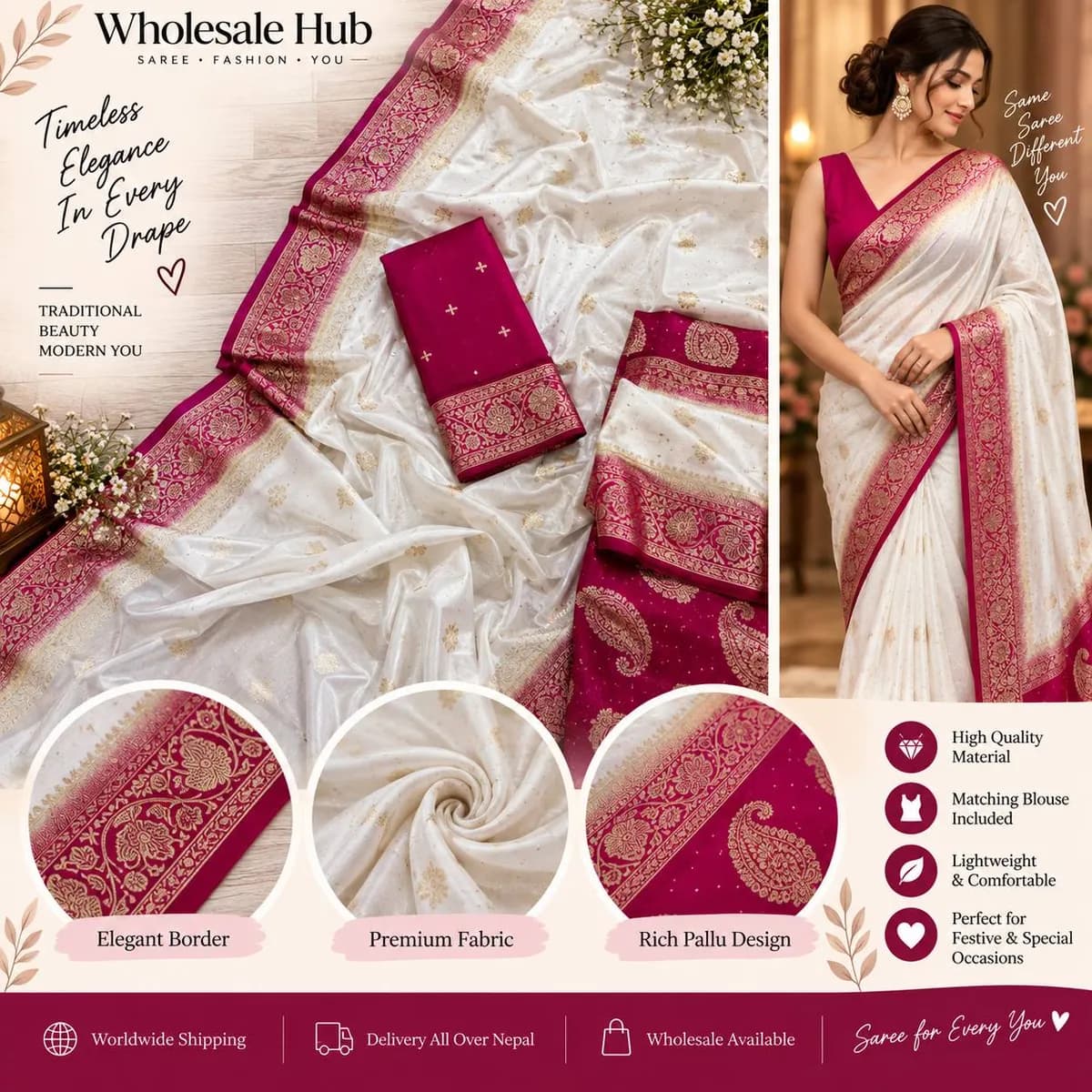 Dolasilk Saree Pink